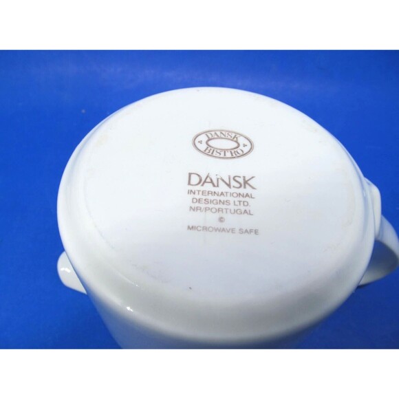 Dansk Bistro Portugal White Creamer 3"T X 4"W - Picture 10 of 12